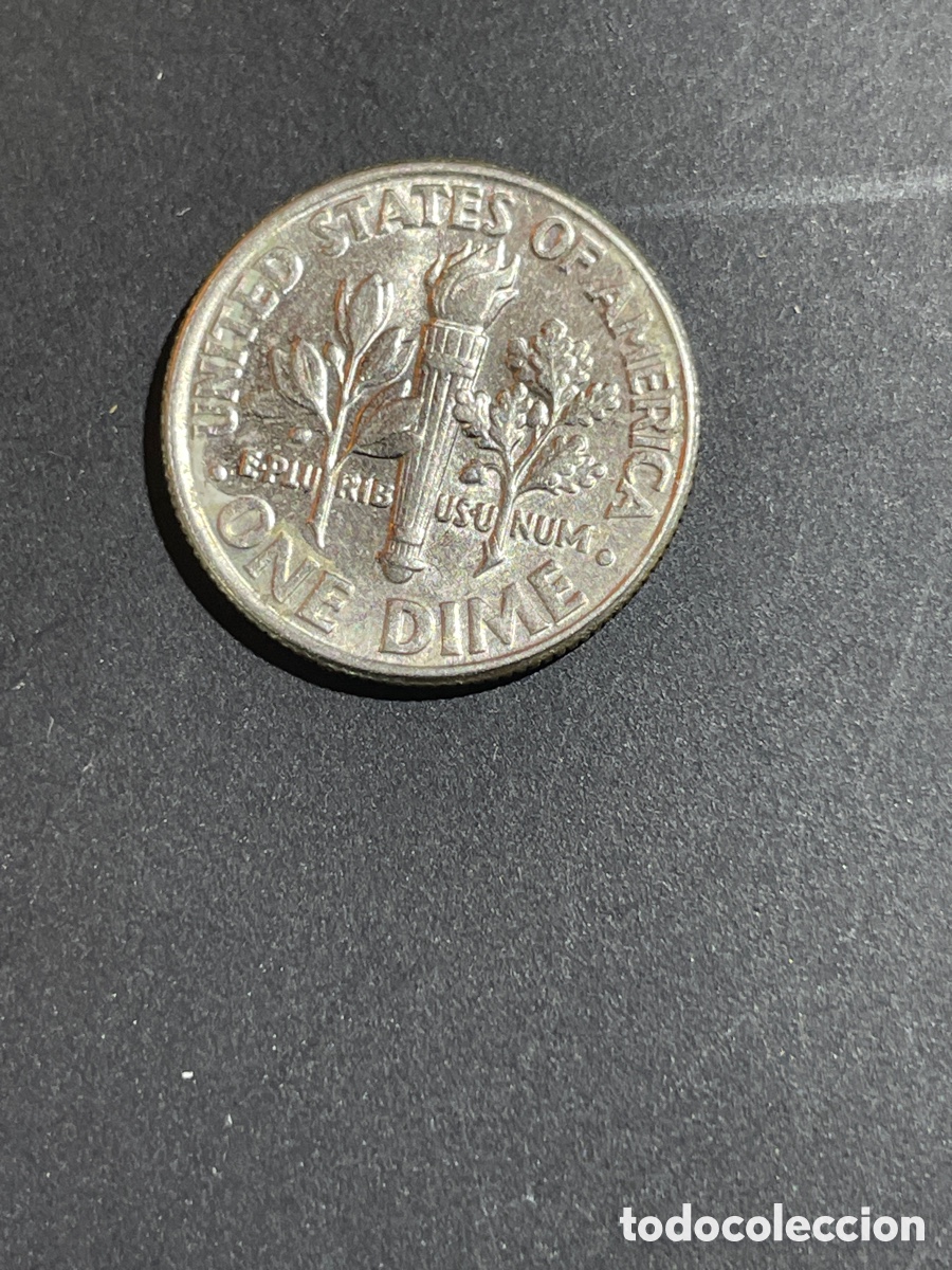 Monedas antiguas de Am&eacute;rica: Moneda 1 dime EEUU a&ntilde;o 1996 - Foto 2