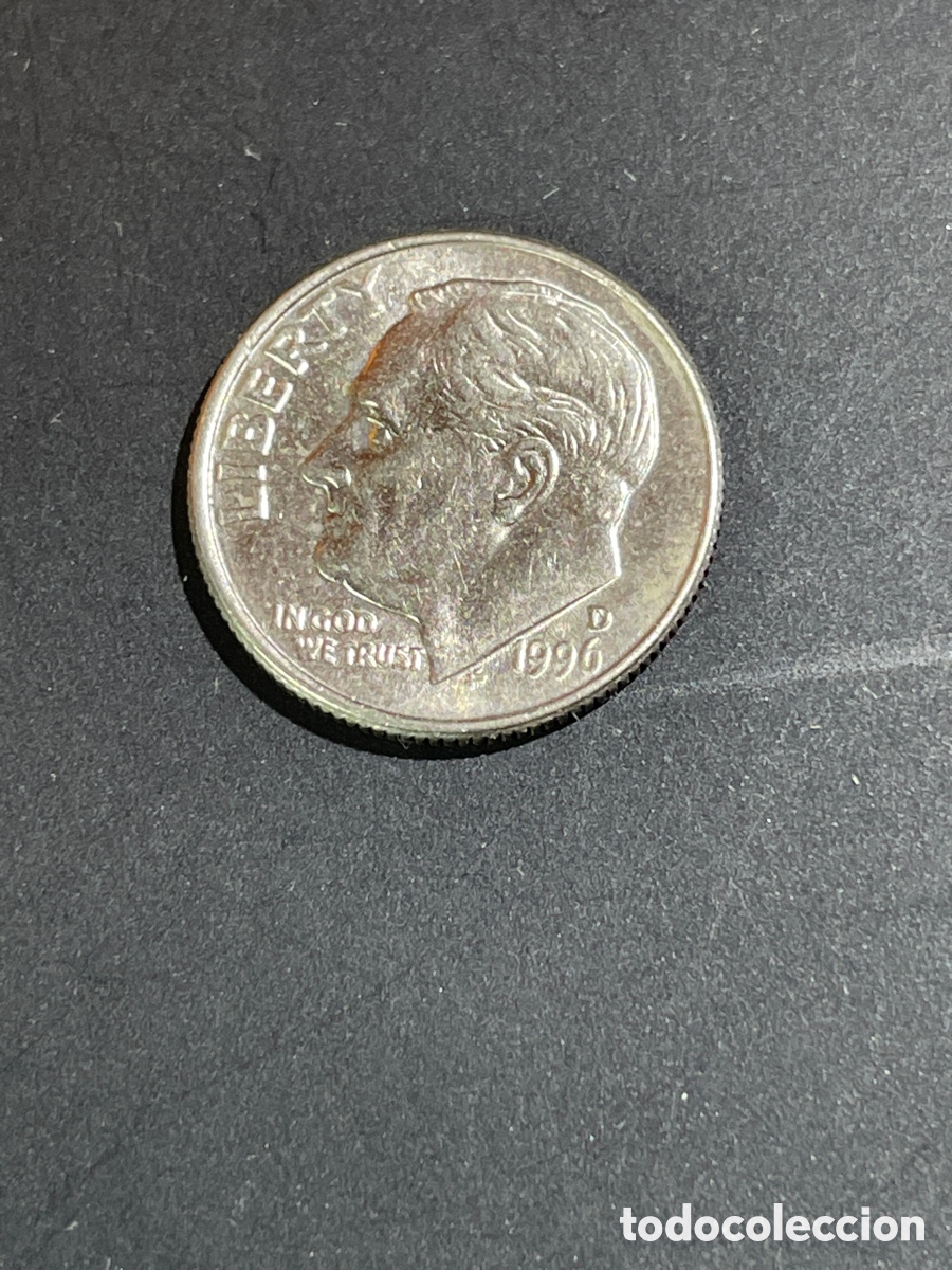 Monedas antiguas de Am&eacute;rica: Moneda 1 dime EEUU a&ntilde;o 1996 - Foto 1