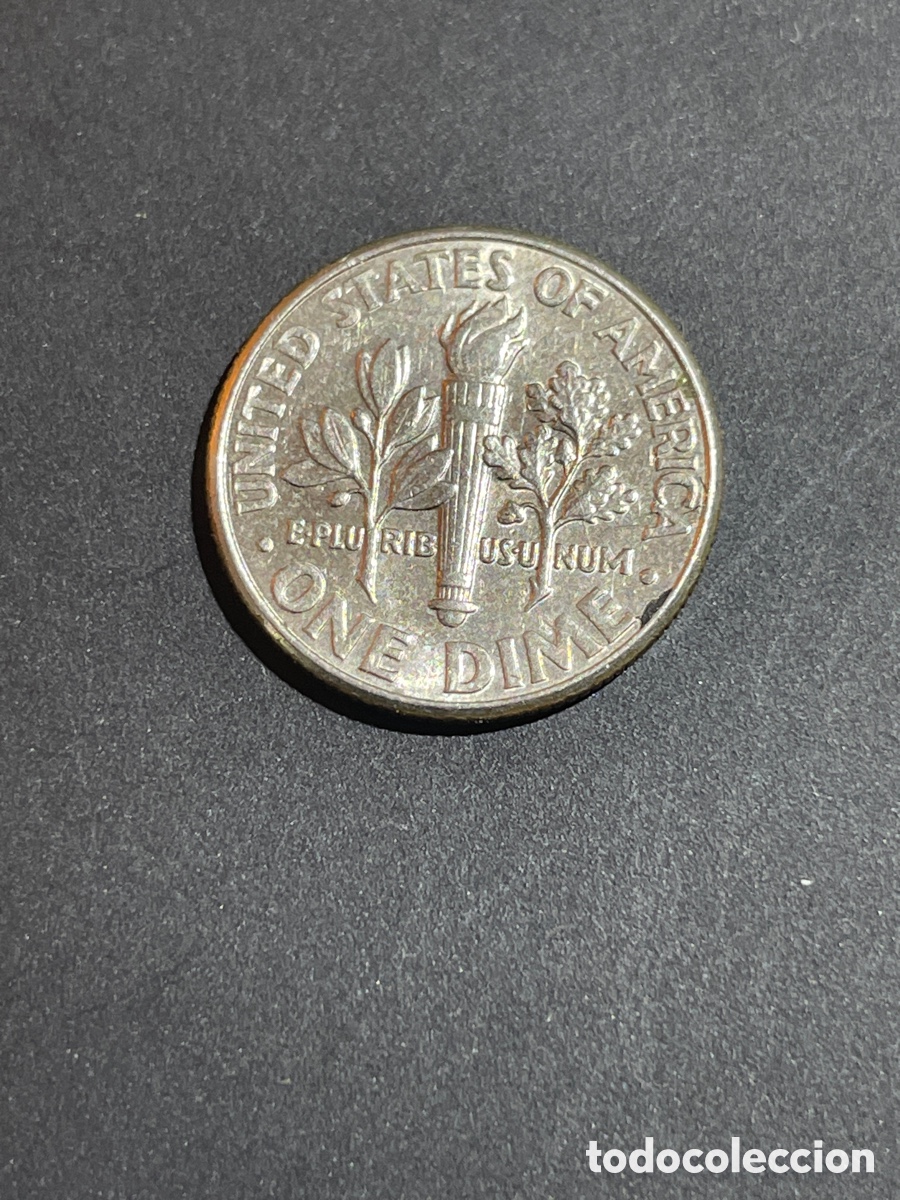 Monedas antiguas de Am&eacute;rica: 1 dime EEUU a&ntilde;o 1999 - Foto 2