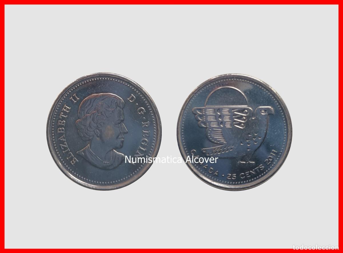 Monedas antiguas de Am&eacute;rica: CANADA 25 Centavos 2011 Halc&oacute;n - SC - Foto 1