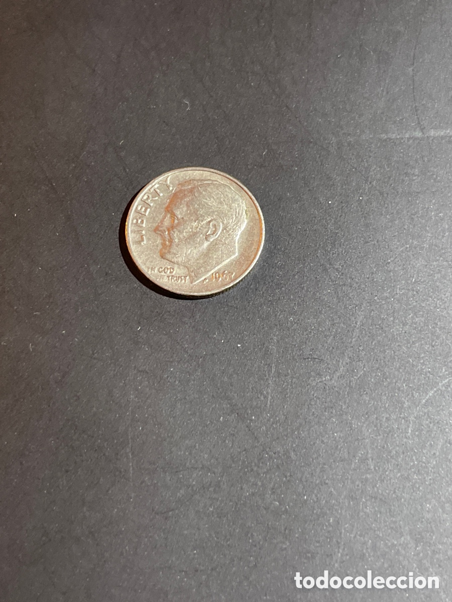 Monedas antiguas de Am&eacute;rica: ONE dime EEUU a&ntilde;o 1967 - Foto 1