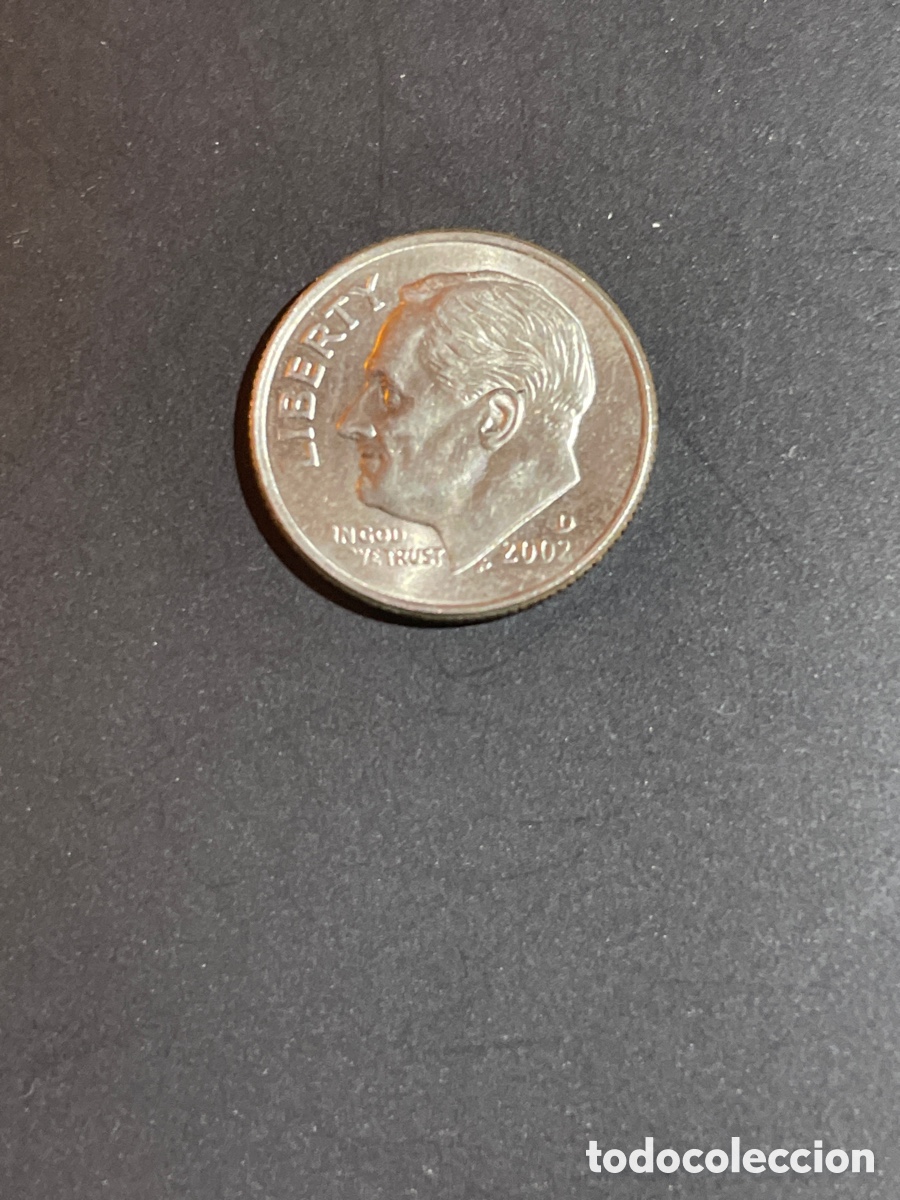 Monedas antiguas de Am&eacute;rica: ONE dime a&ntilde;o 2002 EEUU - Foto 2