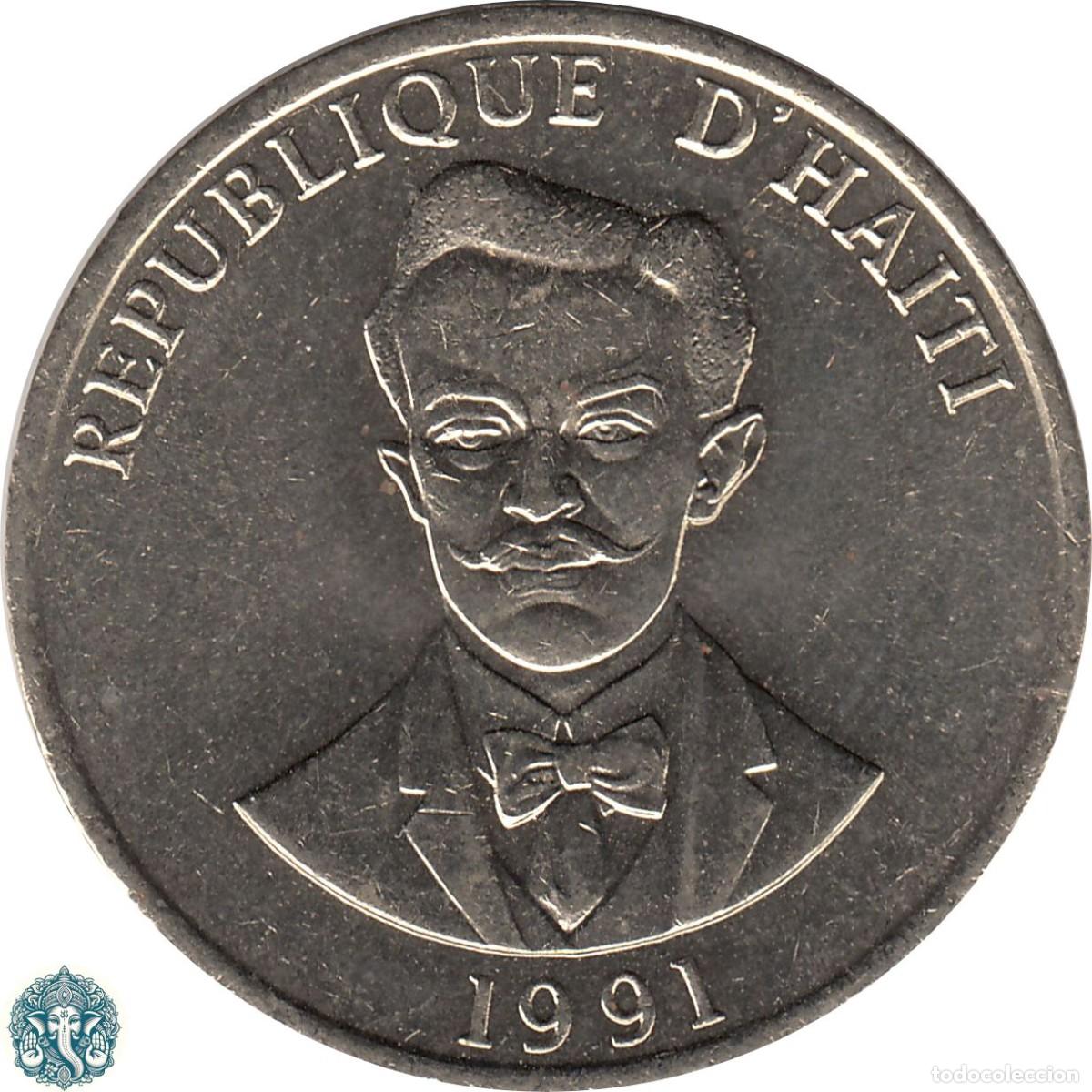 Monedas antiguas de Am&eacute;rica: HAIT&Iacute; 20 C&eacute;ntimos 1991 Robert Elderton KM#152 - Foto 1