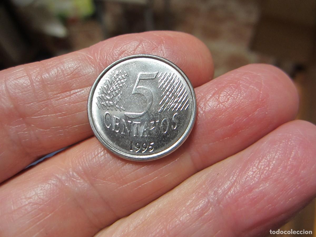 Monedas antiguas de Am&eacute;rica: MONEDA DE BRASIL DE 5 CENTAVOS DE 1995 SC - Foto 2