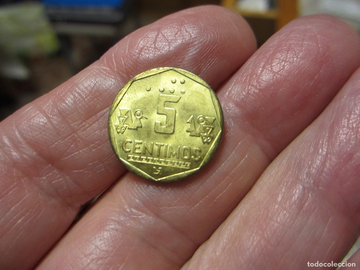 Monedas antiguas de Am&eacute;rica: MONEDA DE PERU DE 5 C&Eacute;NTIMOS DE 1993 SC - Foto 2