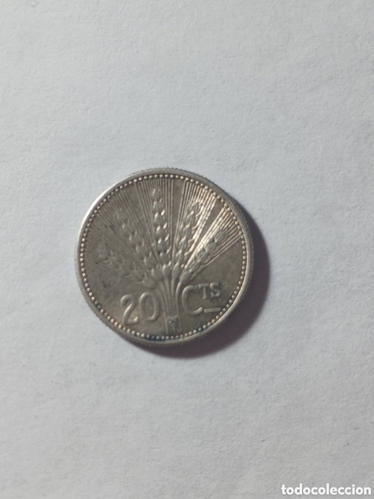 Monedas antiguas de Am&eacute;rica: 20 centimos 1954 Uruguay en plata - Foto 1