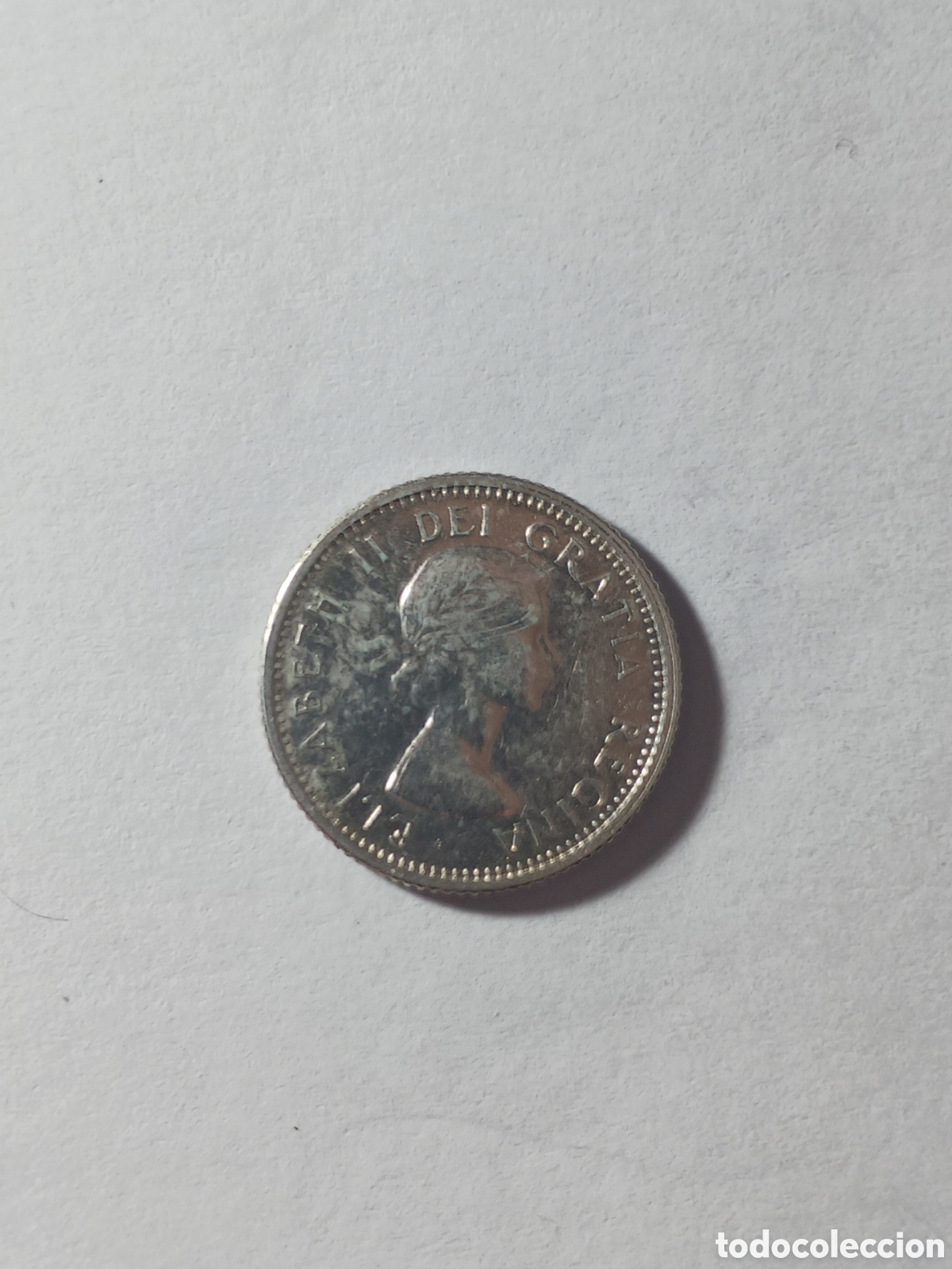 Monedas antiguas de Am&eacute;rica: 10 c&eacute;ntimos 1963 Canad&aacute; en plata - Foto 2