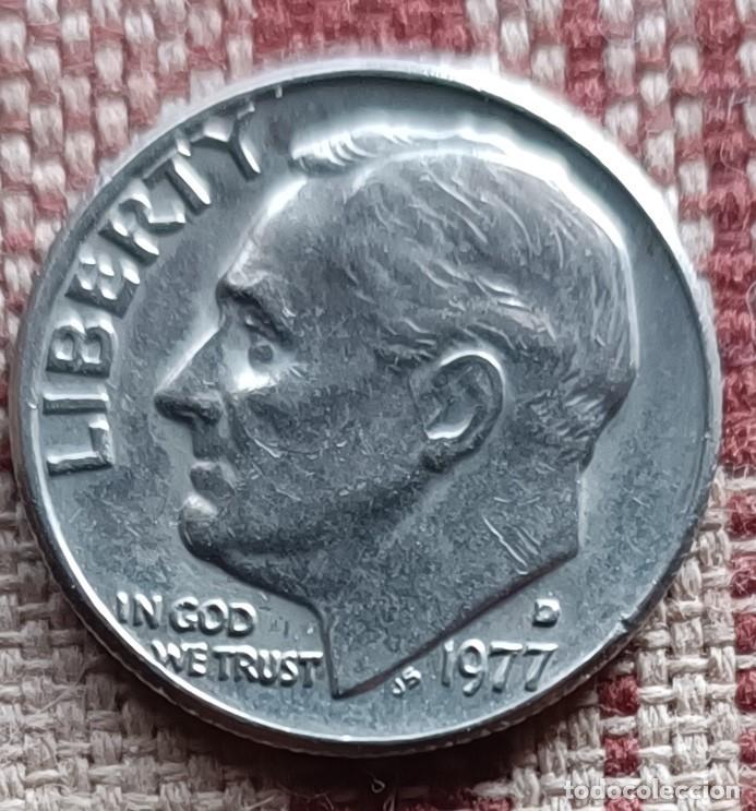 Monedas antiguas de Am&eacute;rica: Moneda one dime de 1977 - U.S.A. - Foto 2
