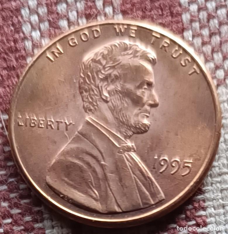 Monedas antiguas de Am&eacute;rica: Moneda de 1 centavo de 1995 - U.S.A. - Foto 2