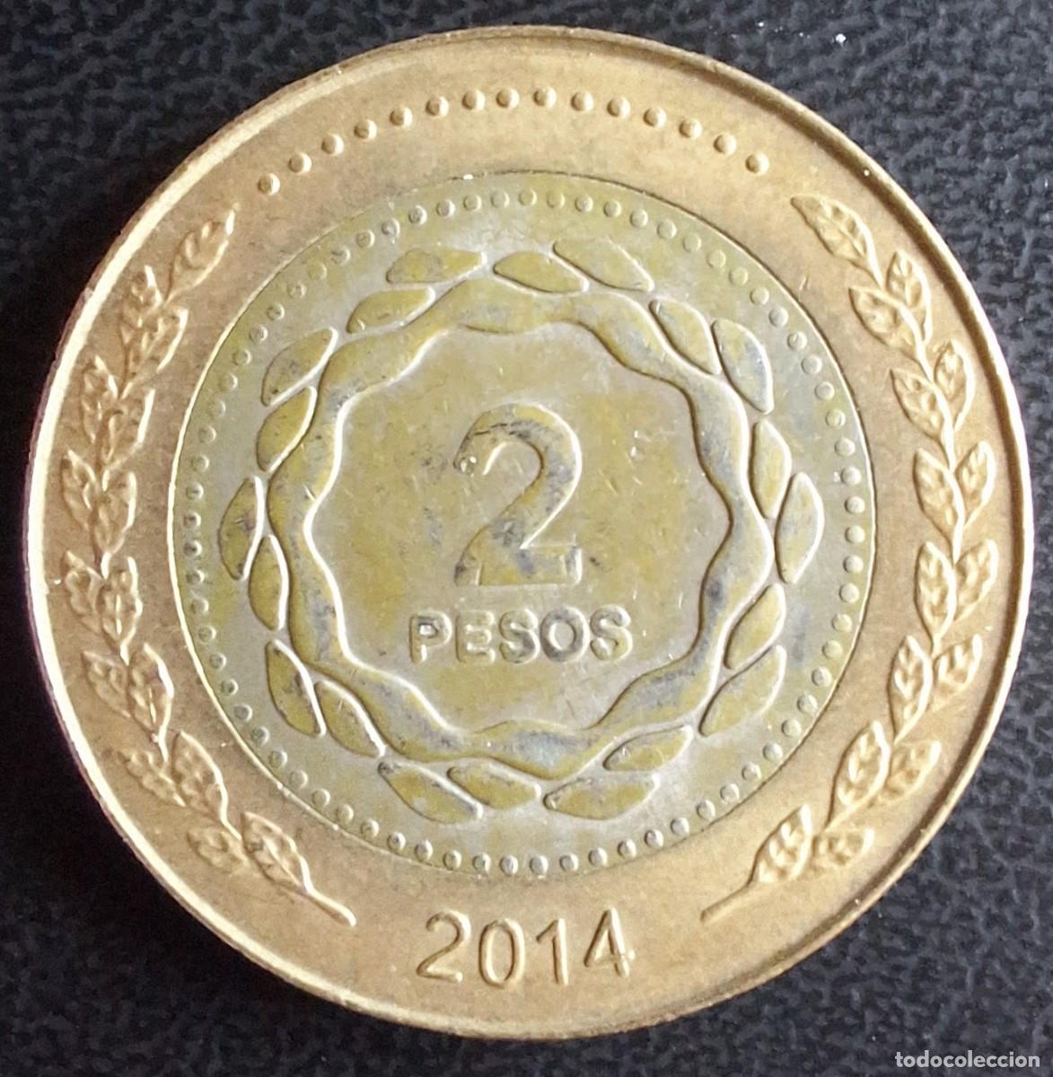 Monedas antiguas de Am&eacute;rica: 2 Pesos 2014 - Argentina - Foto 1