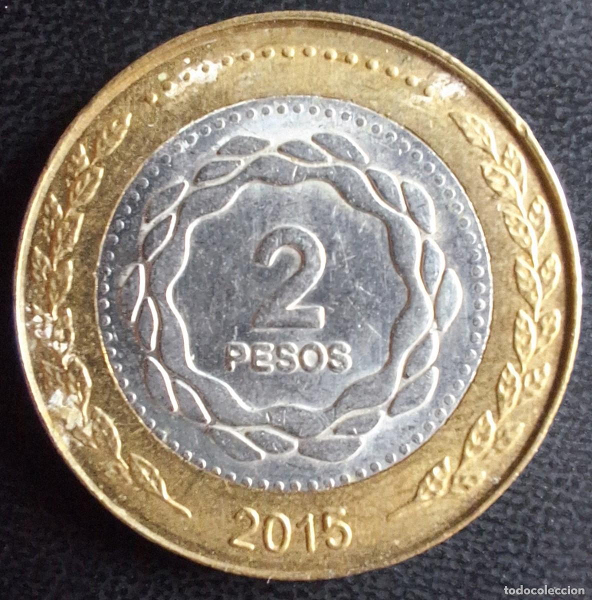 Monedas antiguas de Am&eacute;rica: 2 Pesos 2015 - Argentina - Foto 1