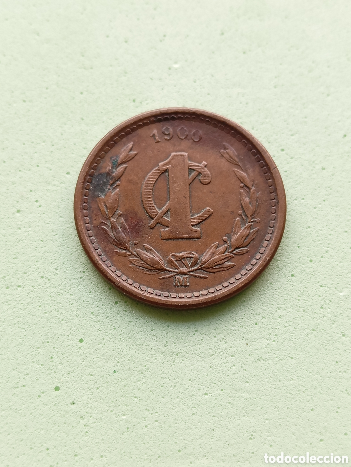 Monedas antiguas de Am&eacute;rica: 1 Centavo 1900. M&eacute;xico - Foto 2