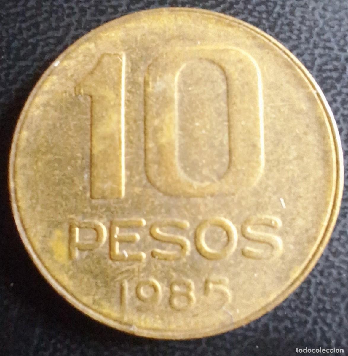 Monedas antiguas de Am&eacute;rica: 10 Pesos 1985 - Argentina - Foto 1