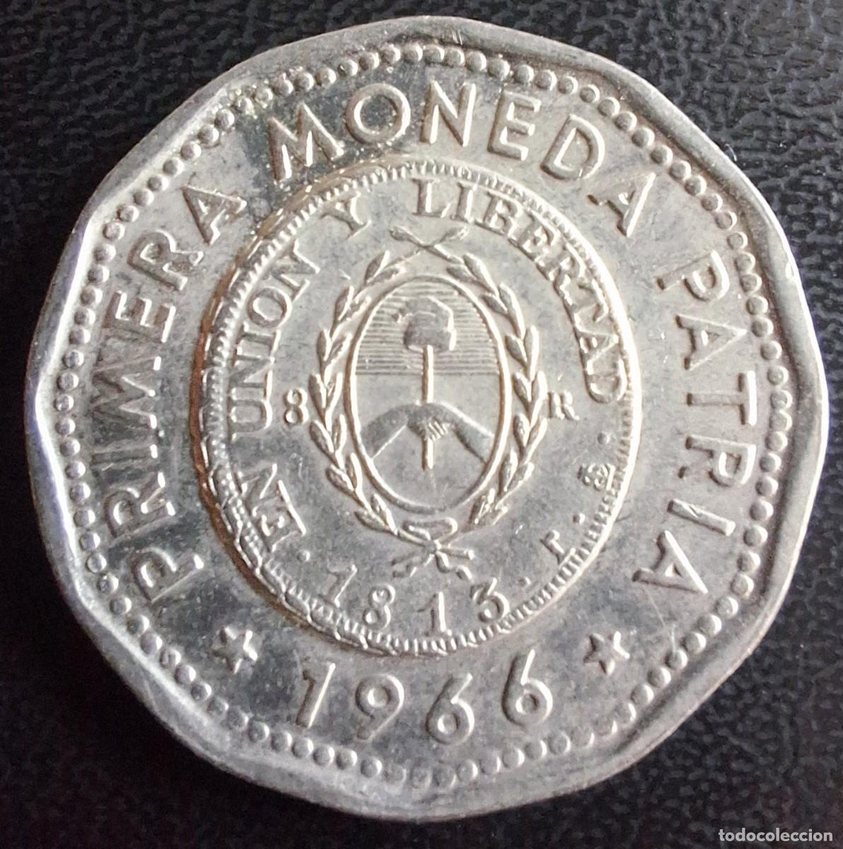 Monedas antiguas de Am&eacute;rica: 25 Pesos 1966 - Argentina - Foto 1