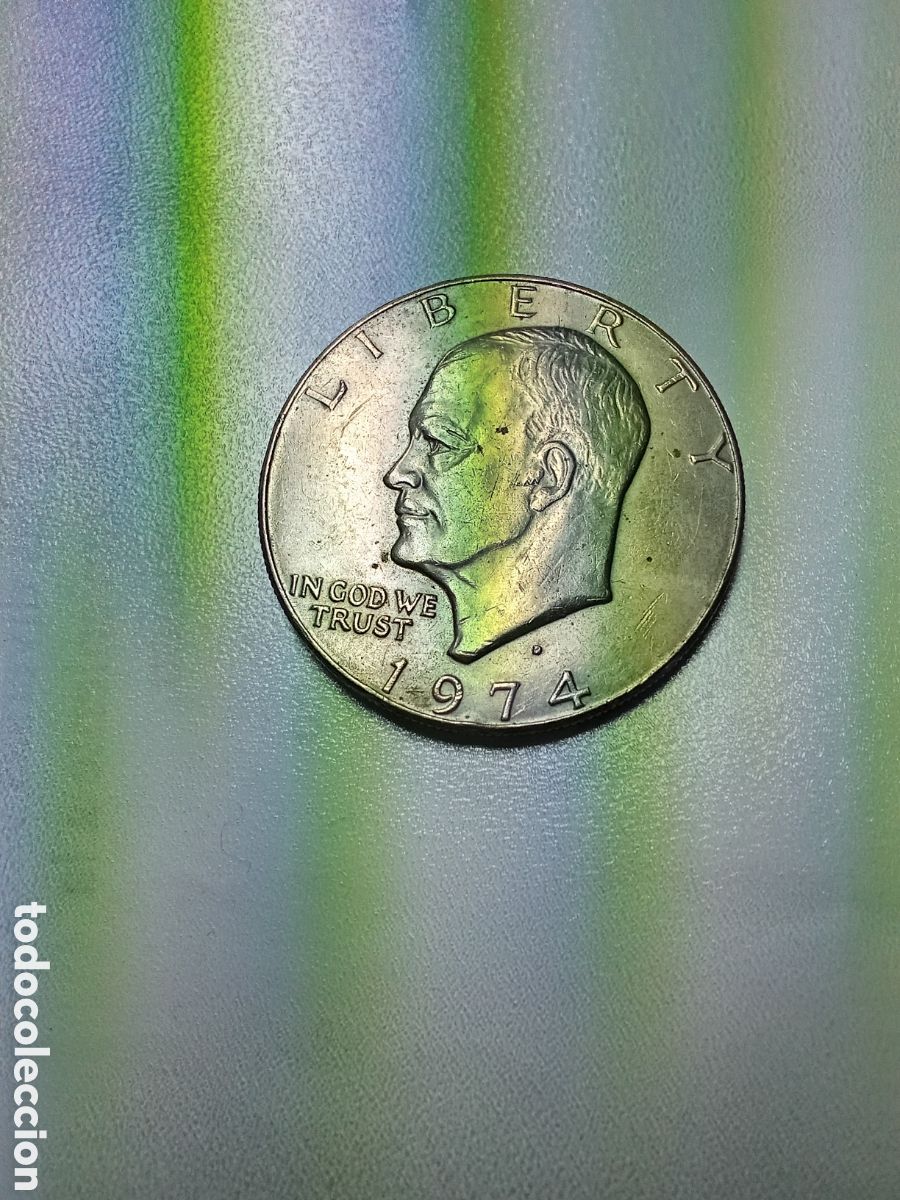 Monedas antiguas de Am&eacute;rica: Moneda 1 d&oacute;lar, 1974. Dollar - Foto 2