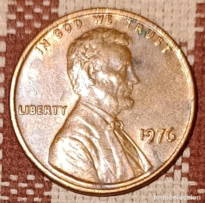 Monedas antiguas de Am&eacute;rica: Moneda de 1 centavo de 1976 - U.S.A. - Foto 1