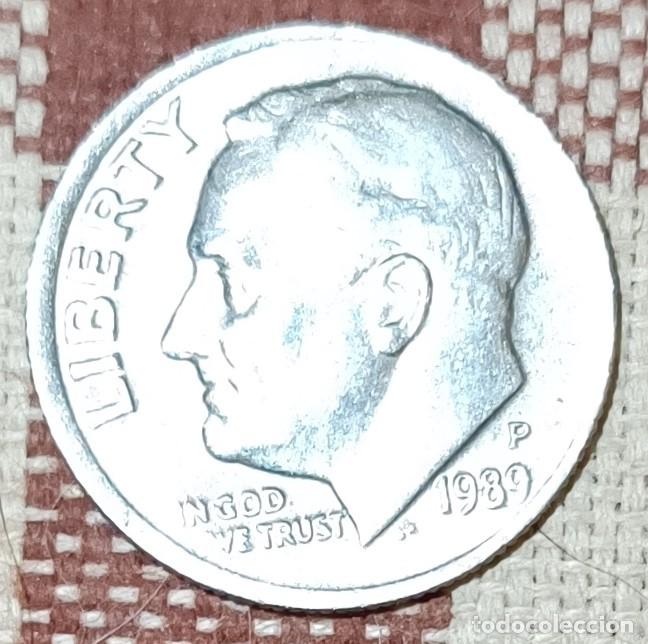 Monedas antiguas de Am&eacute;rica: Moneda one dime de 1989 - U.S.A. - Foto 2