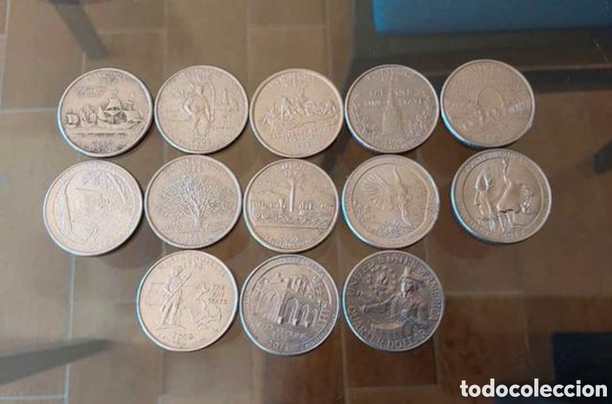 Monedas antiguas de Am&eacute;rica: MONEDAS EEUU QUARTER D&Oacute;LAR CONMEMORATIVAS - Foto 1