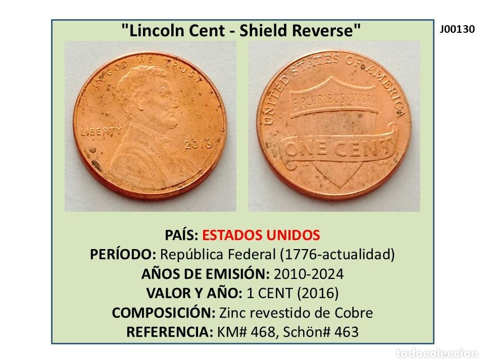 Monedas antiguas de Am&eacute;rica: MONEDA DE 1 CENT (2016) (ESTADOS UNIDOS) - Foto 1