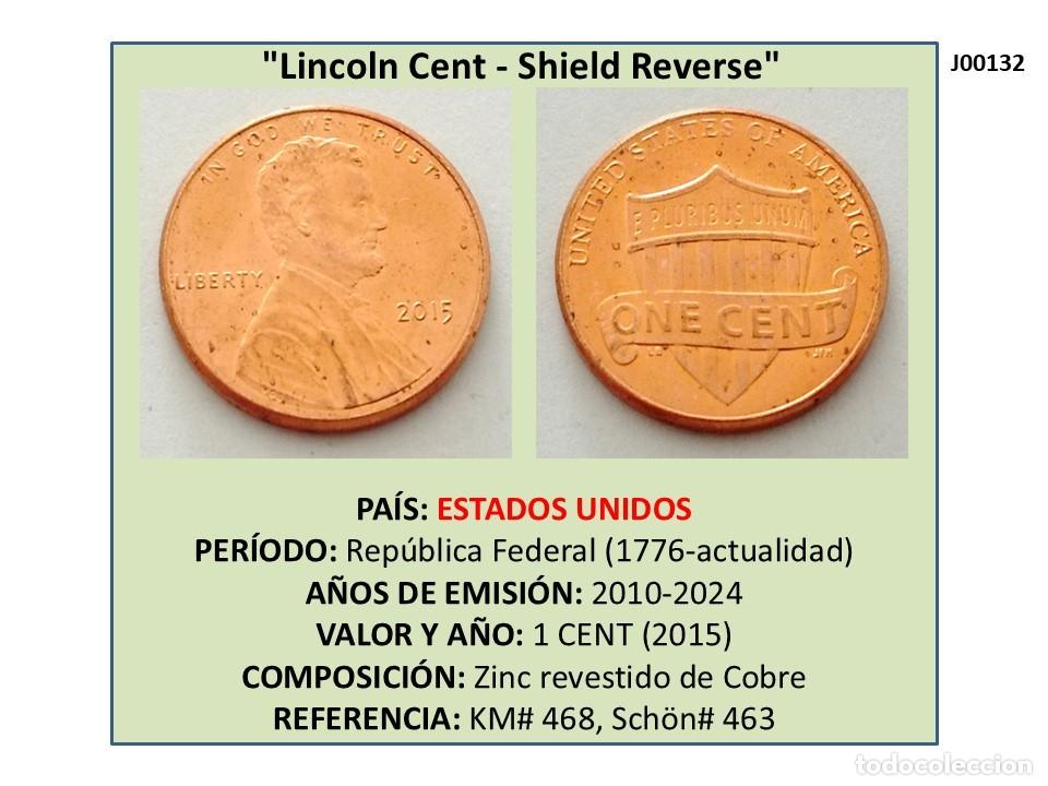 Monedas antiguas de Am&eacute;rica: MONEDA DE 1 CENT (2015) (ESTADOS UNIDOS) - Foto 1