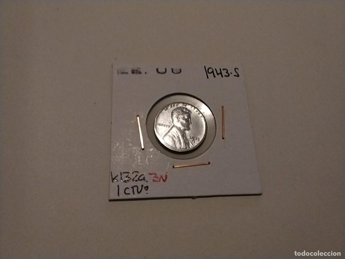 Monedas antiguas de Am&eacute;rica: Moneda 1 centavo EEUU 1943 - Foto 1