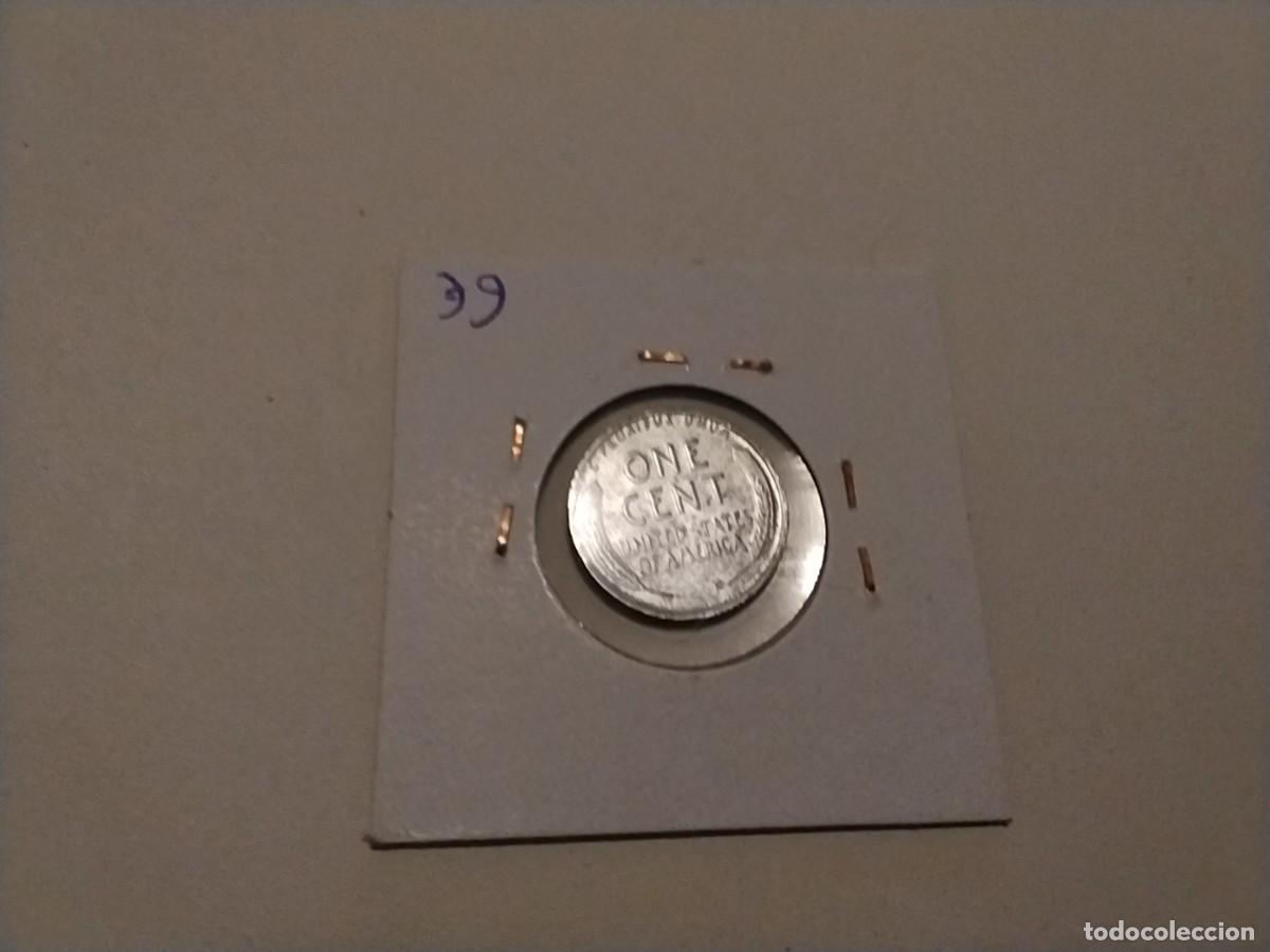 Monedas antiguas de Am&eacute;rica: Moneda 1 centavo EEUU 1943 - Foto 2