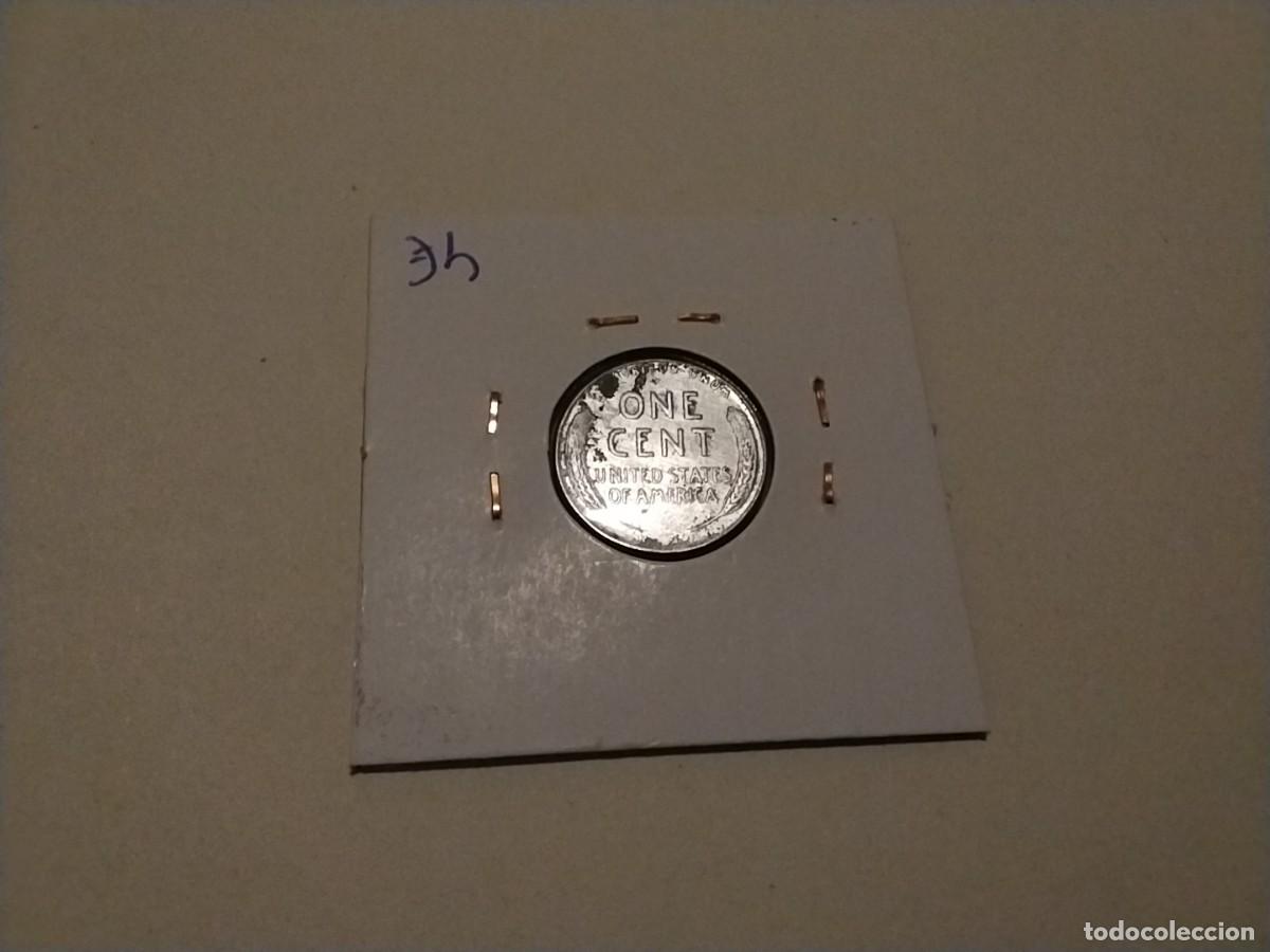 Monedas antiguas de Am&eacute;rica: Moneda 1 centavo EEUU 1943 - Foto 2