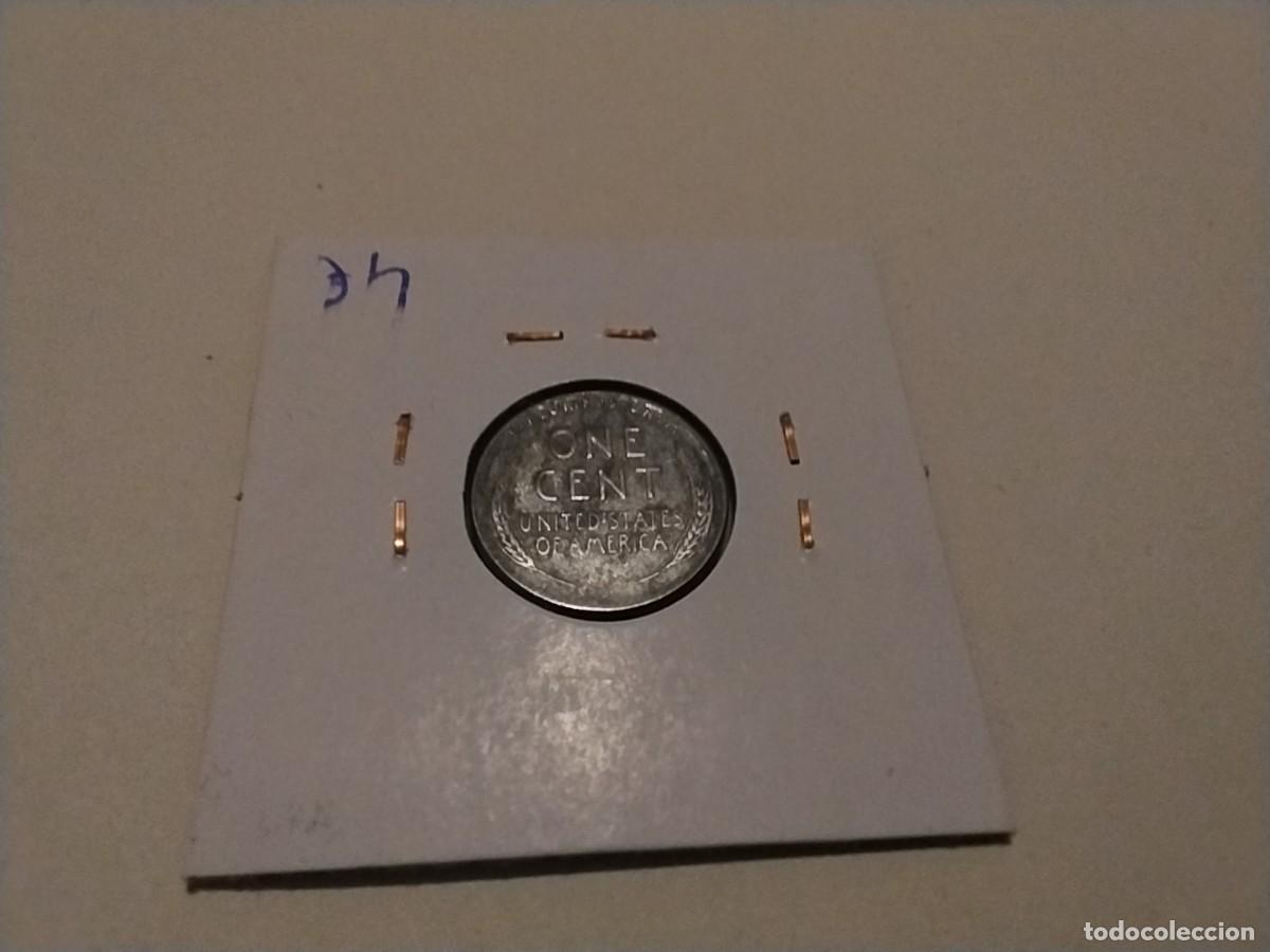 Monedas antiguas de Am&eacute;rica: Moneda 1 centavo EEUU 1943 - Foto 2
