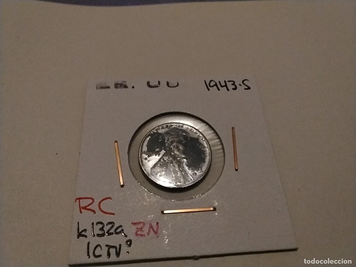 Monedas antiguas de Am&eacute;rica: Moneda 1 centavo EEUU 1943 - Foto 1