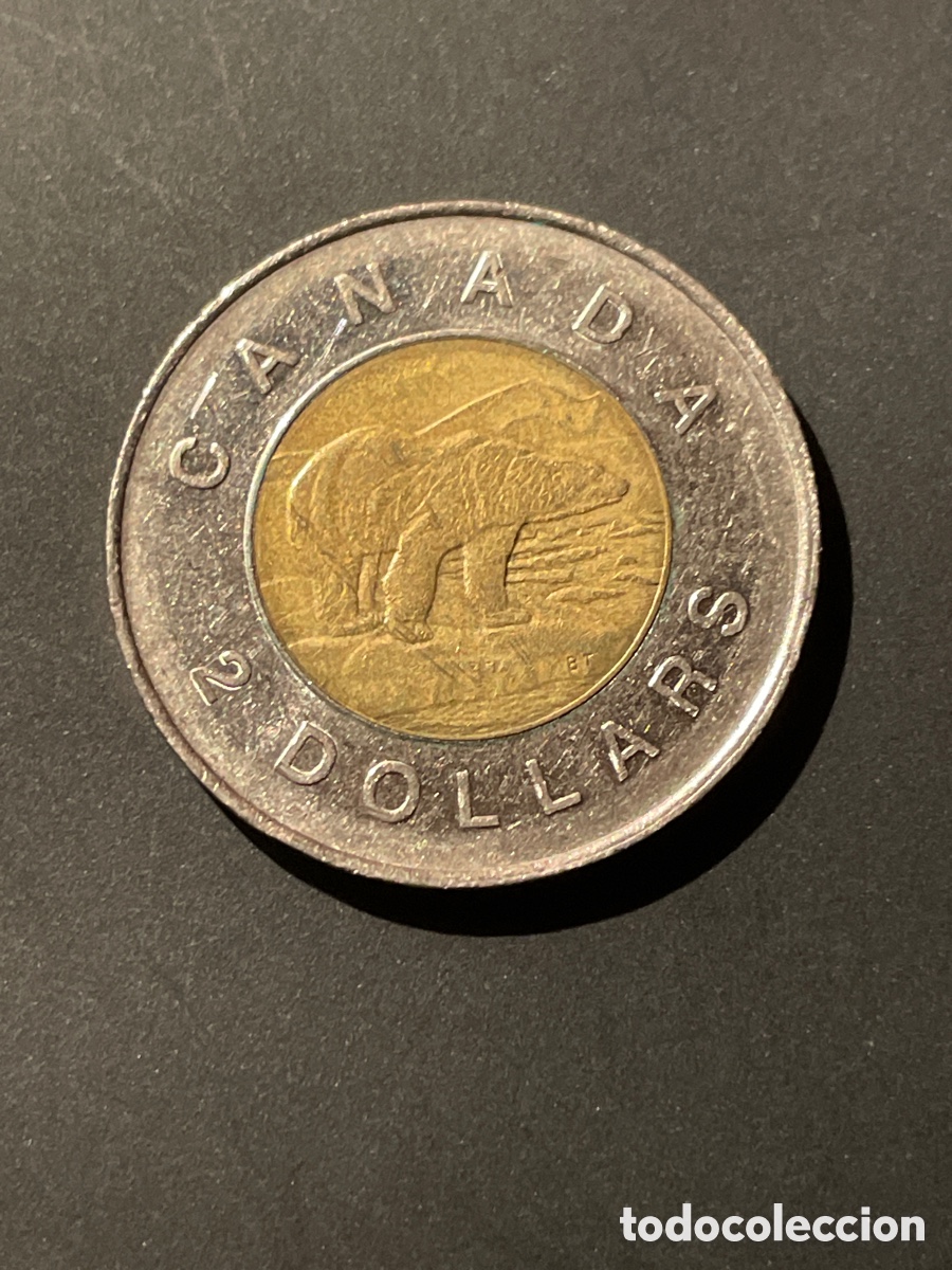 Monedas antiguas de Am&eacute;rica: Canad&aacute; 2 d&oacute;lares a&ntilde;o 1997 - Foto 1
