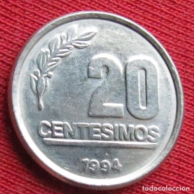 Monedas antiguas de Am&eacute;rica: Uruguay 20 centesimos 1994 - Foto 1