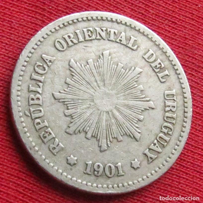 Monedas antiguas de Am&eacute;rica: Uruguay 5 centesimos 1901 #2 - Foto 2