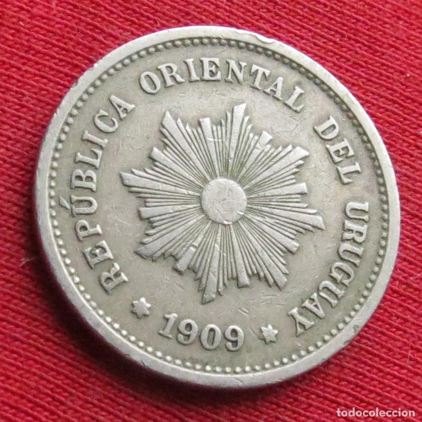 Monedas antiguas de Am&eacute;rica: Uruguay 5 centesimos 1909 - Foto 2