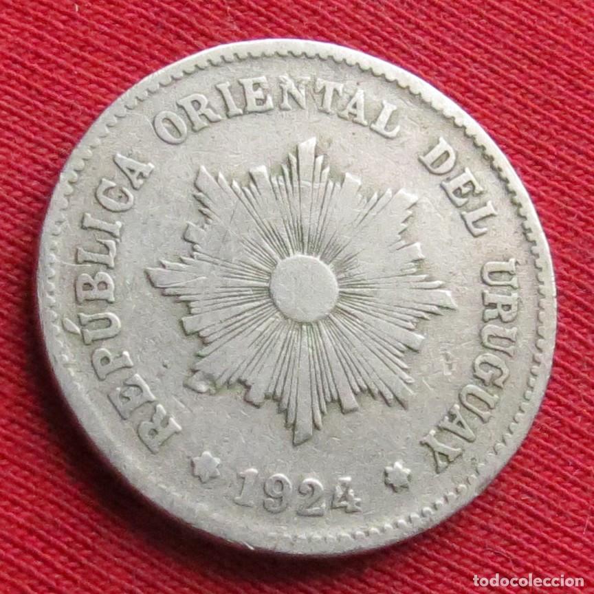 Monedas antiguas de Am&eacute;rica: Uruguay 5 centesimos 1924 - Foto 2