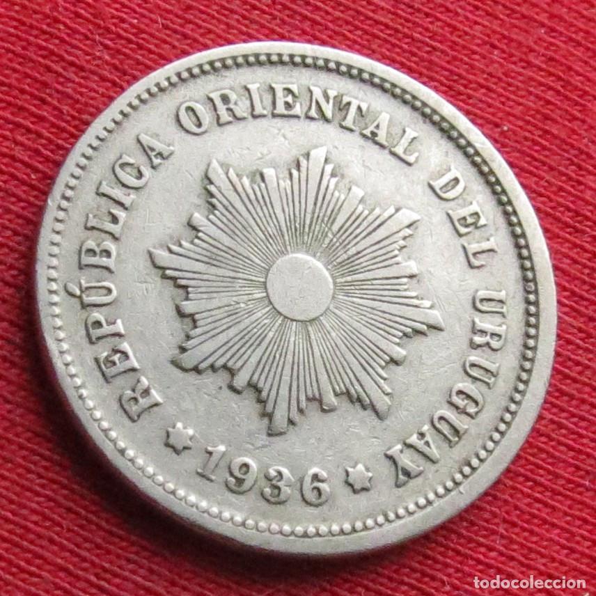 Monedas antiguas de Am&eacute;rica: Uruguay 5 centesimos 1936 - Foto 2