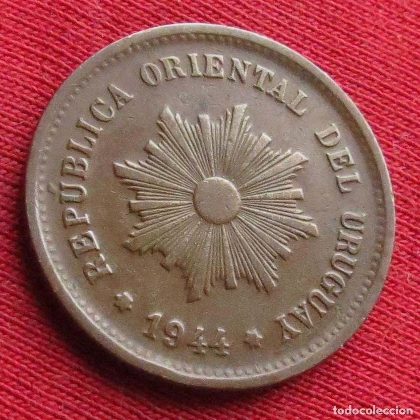 Monedas antiguas de Am&eacute;rica: Uruguay 5 centesimos 1944 - Foto 2