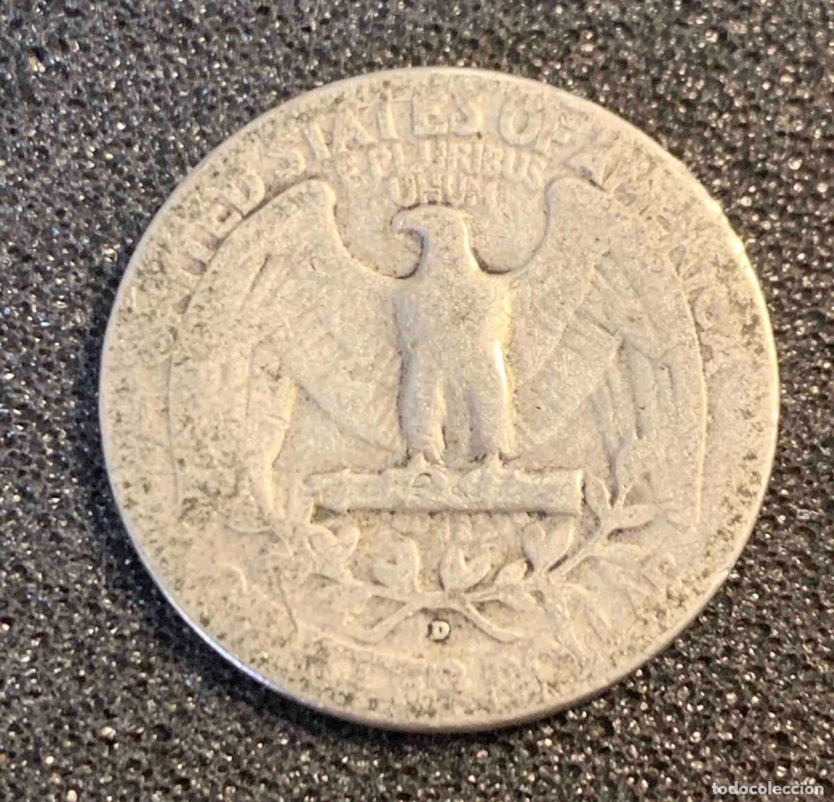 Monedas antiguas de Am&eacute;rica: 1/4 DOLAR PLATA 1942D EEUU - Foto 1