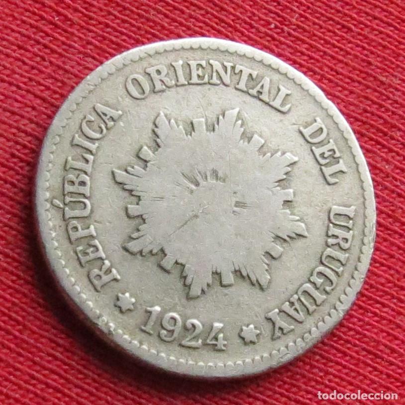Monedas antiguas de Am&eacute;rica: Uruguay 2 centesimos 1924 - Foto 2
