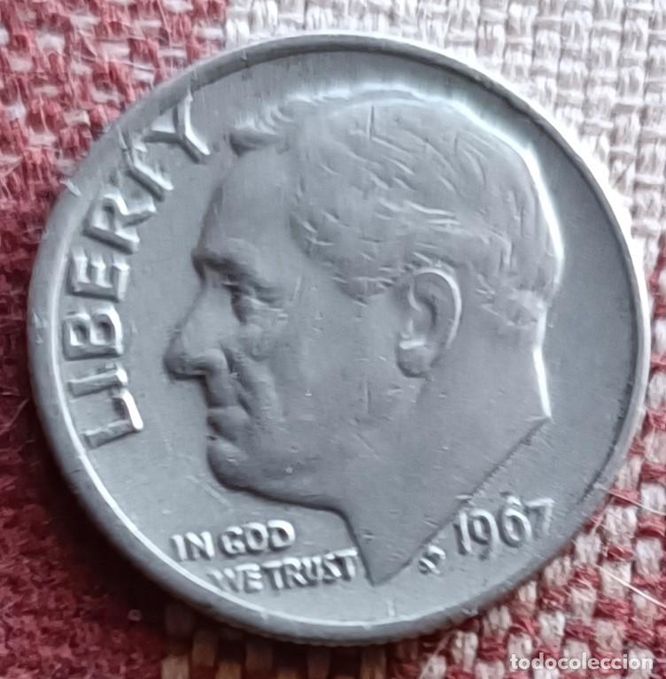 Monedas antiguas de Am&eacute;rica: Moneda one dime de 1967 - U.S.A. - Foto 2