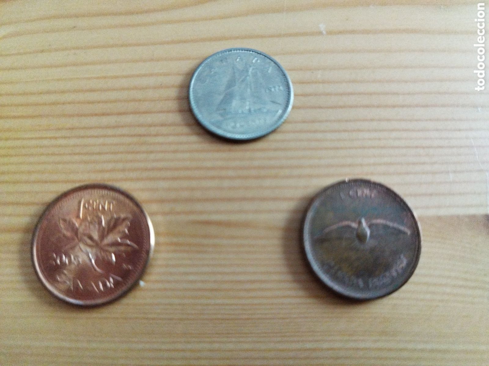 Monedas antiguas de Am&eacute;rica: Lote de 3 monedas de Canad&aacute; - Foto 1