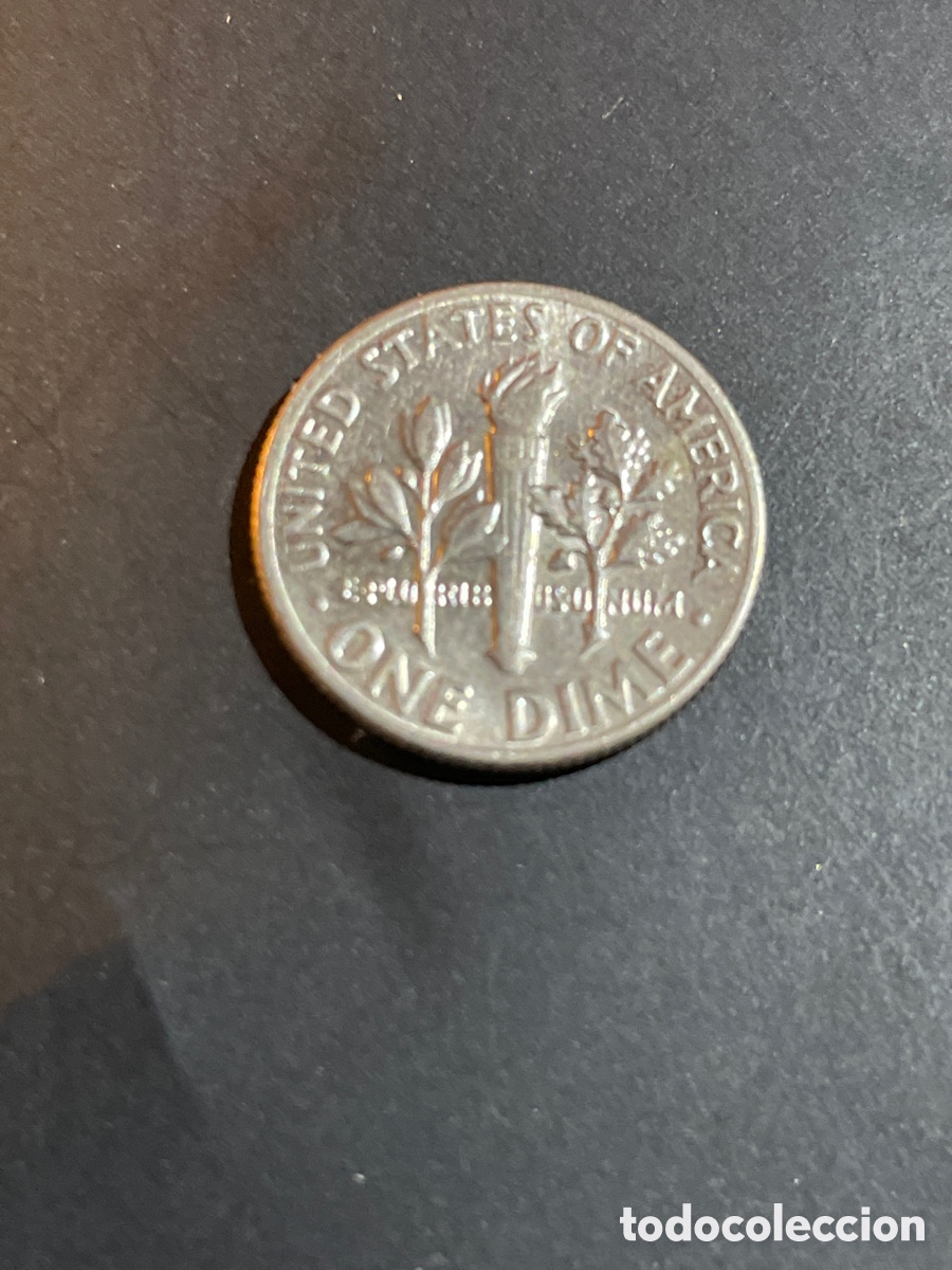 Monedas antiguas de Am&eacute;rica: ONE dime EEUU a&ntilde;o 1975 - Foto 2