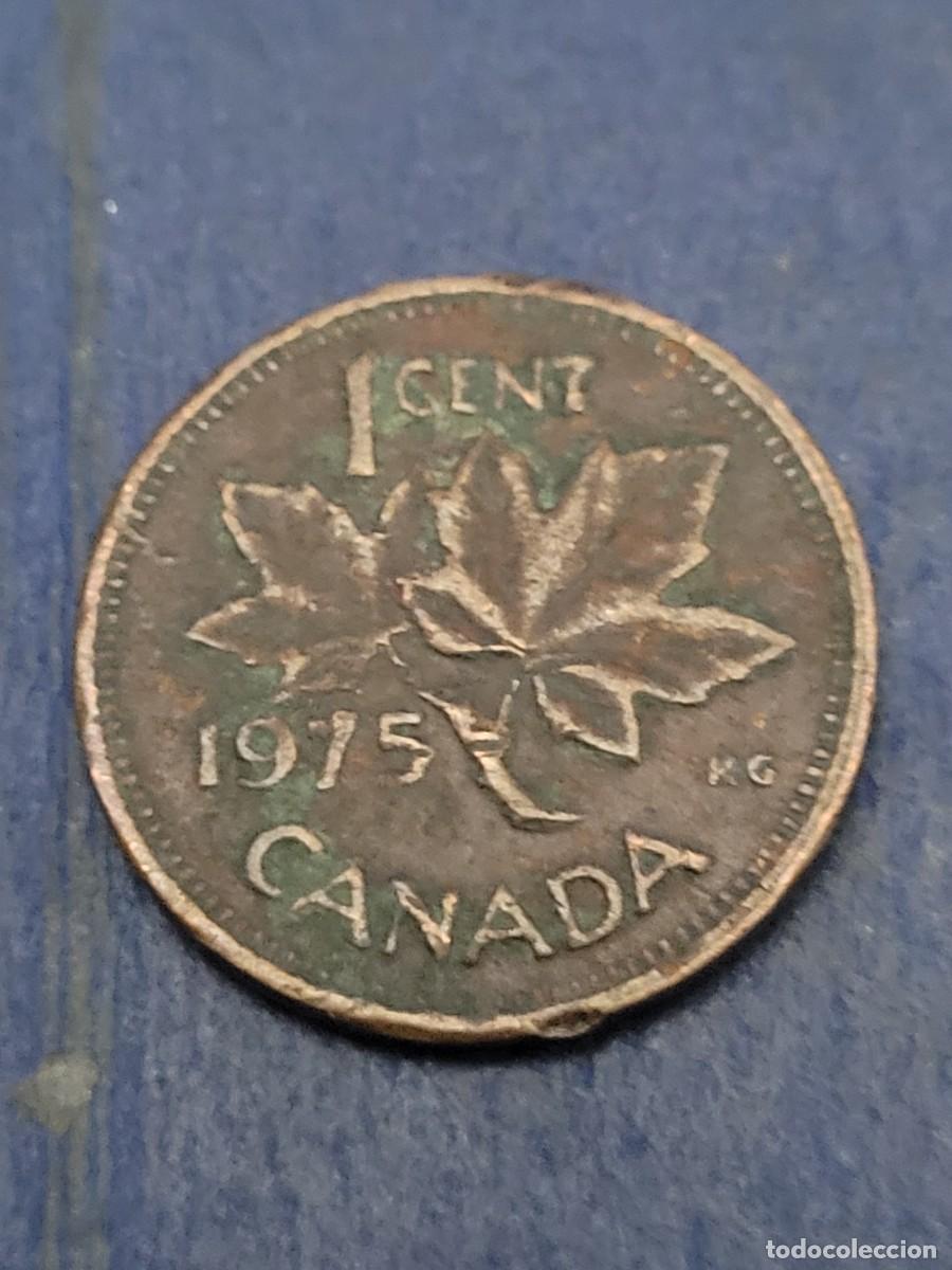 Monedas antiguas de Am&eacute;rica: Moneda 1 centavo 1975 Canad&aacute; - Foto 2