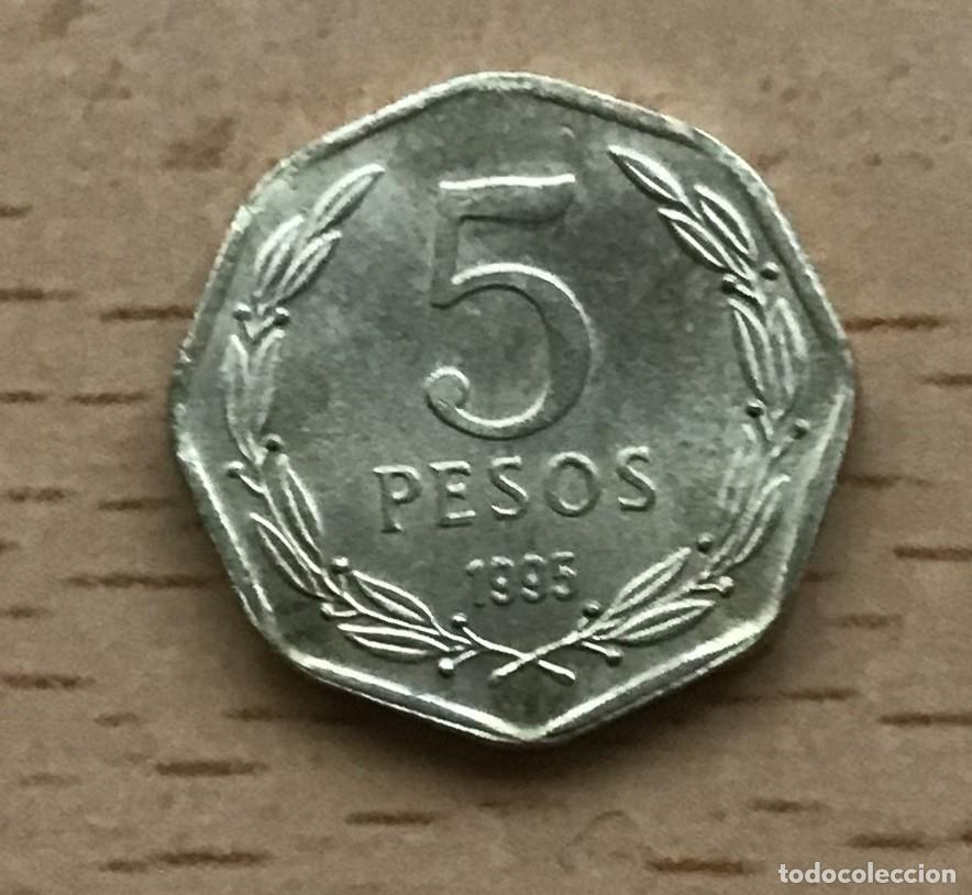 Monedas antiguas de Am&eacute;rica: 5 pesos de Chile. A&ntilde;o 1995 - Foto 1