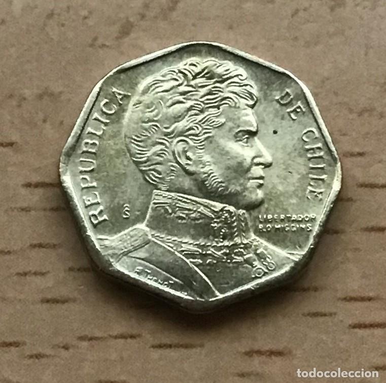 Monedas antiguas de Am&eacute;rica: 5 pesos de Chile. A&ntilde;o 1995 - Foto 2