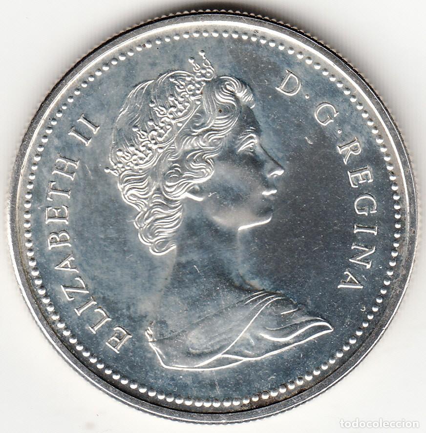 Monedas antiguas de Am&eacute;rica: CANADA: DOLLAR PLATA 1976 - Foto 2