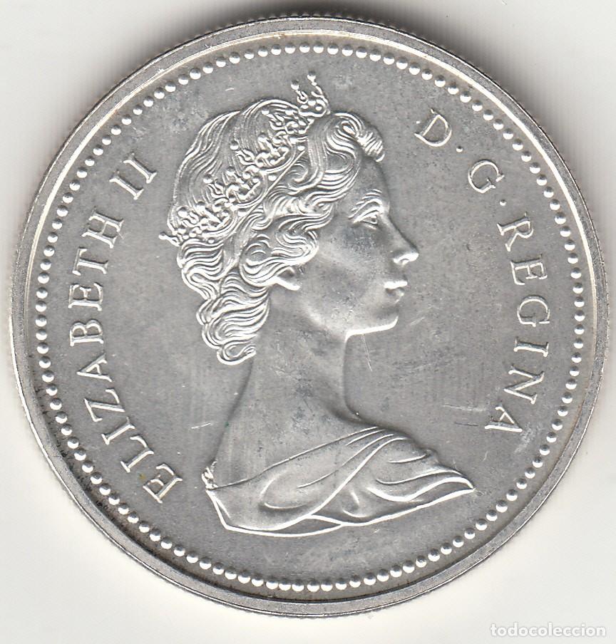 Monedas antiguas de Am&eacute;rica: CANADA: DOLLAR PLATA 1973 - Foto 2