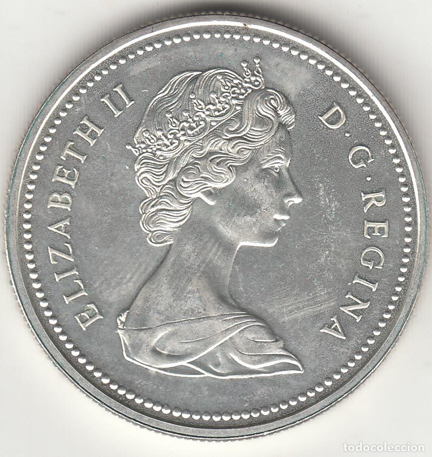 Monedas antiguas de Am&eacute;rica: CANADA: DOLLAR PLATA 1973 - Foto 2