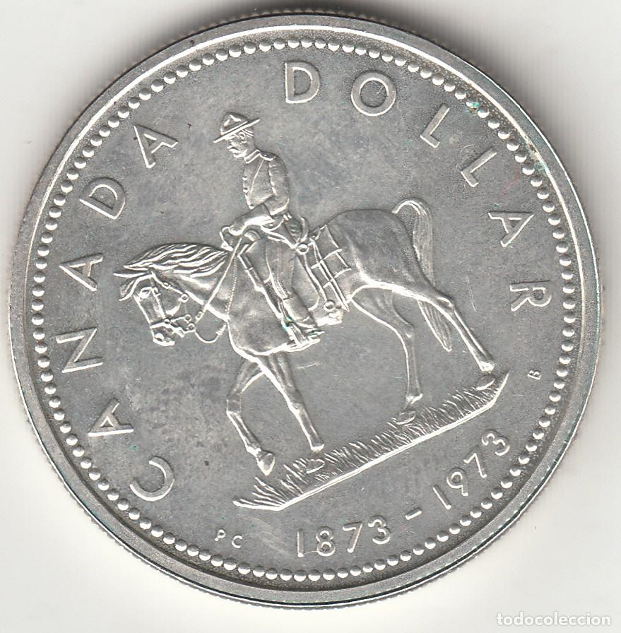 Monedas antiguas de Am&eacute;rica: CANADA: DOLLAR PLATA 1973 - Foto 1