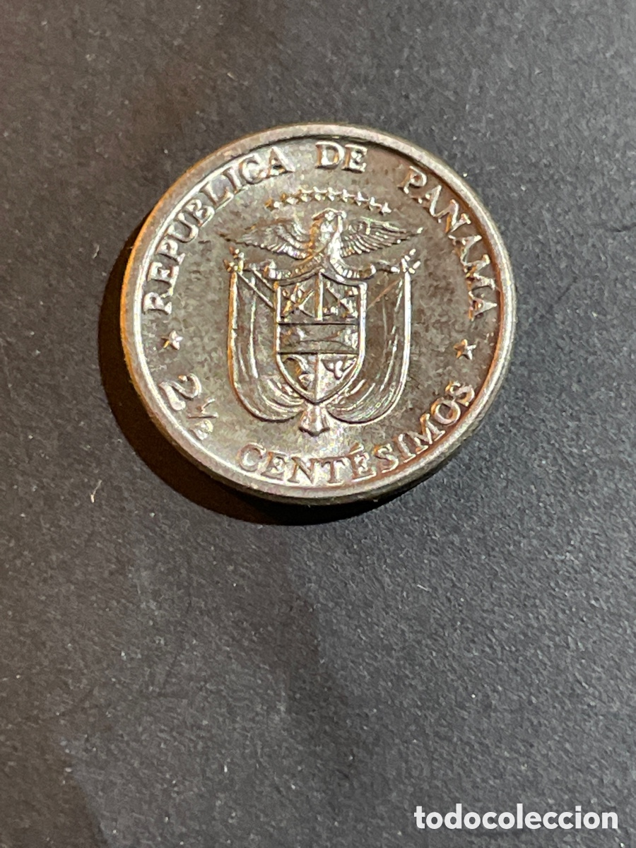 Monedas antiguas de Am&eacute;rica: Panam&aacute; 2,5 cent&eacute;simos 1973 - Foto 2
