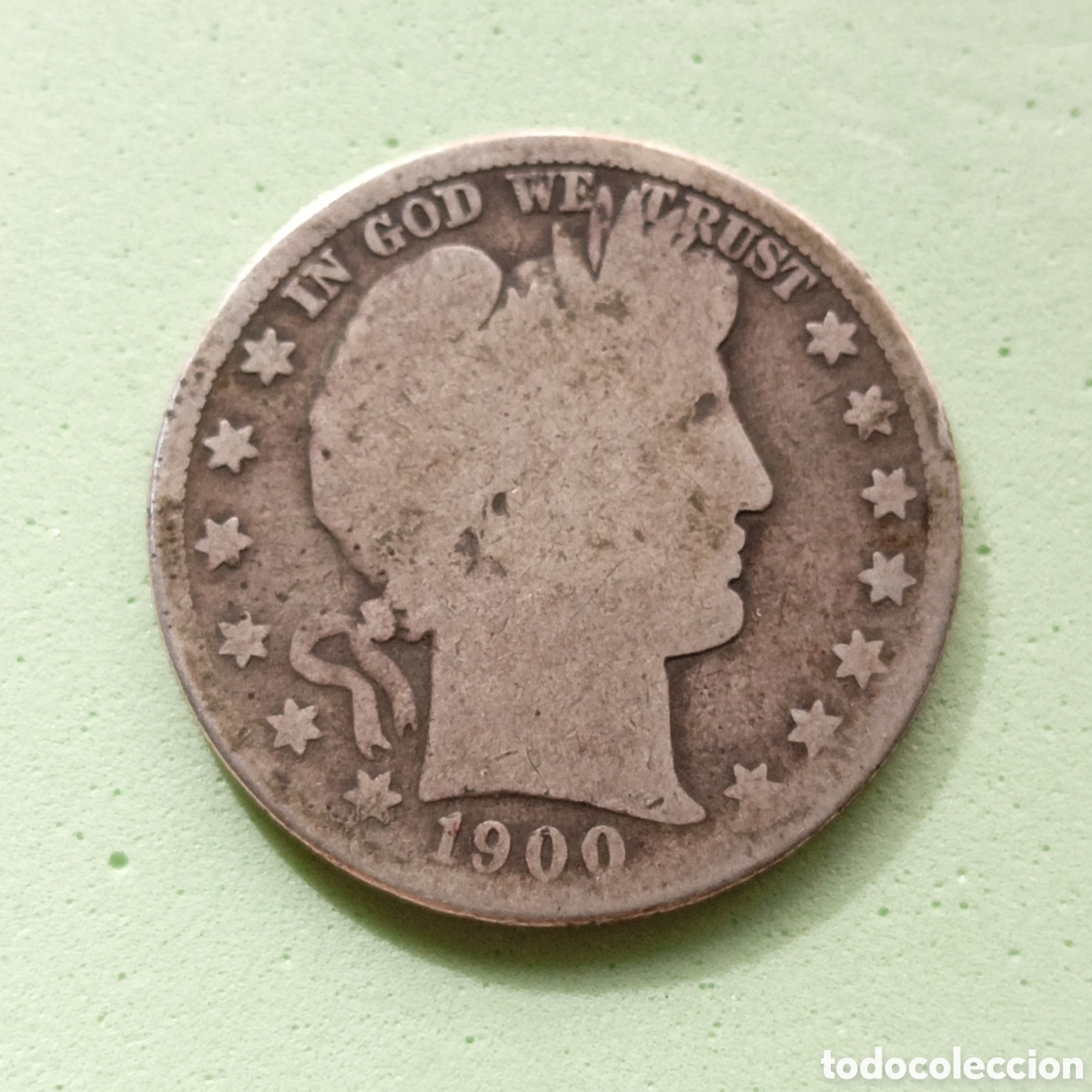Monedas antiguas de Am&eacute;rica: Half Dollar 1900. San Francisco. - Foto 1